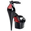 Pleaser - DELIGHT662 Sandaal met enkelband - Zwart Product image